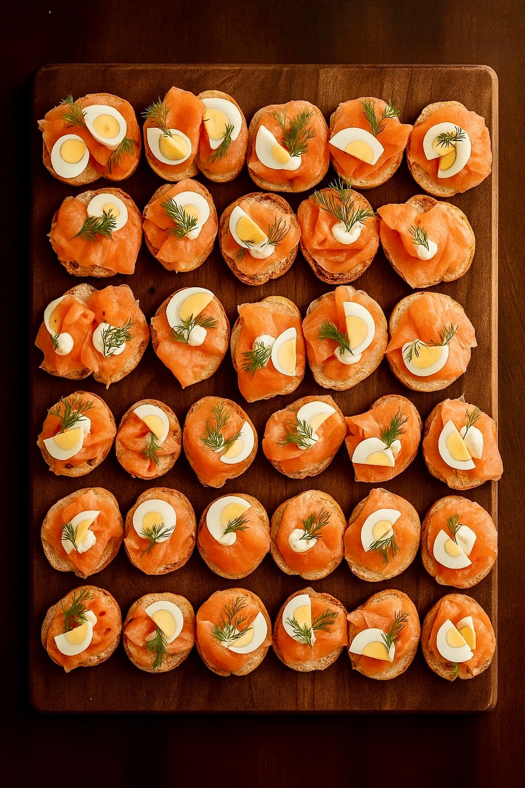 Catering: Lachsbrötchen