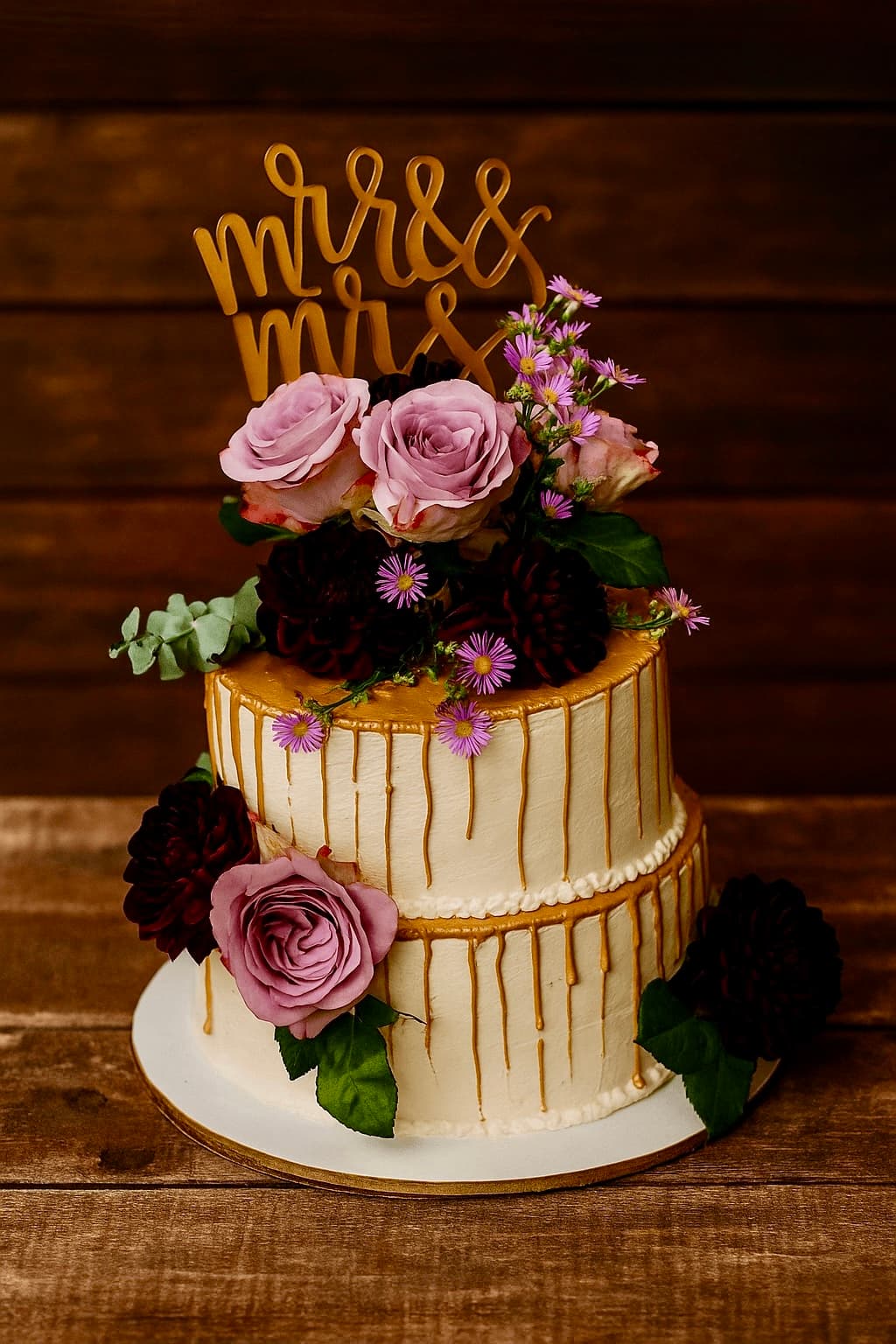 Hochzeit: Goldene Akzente